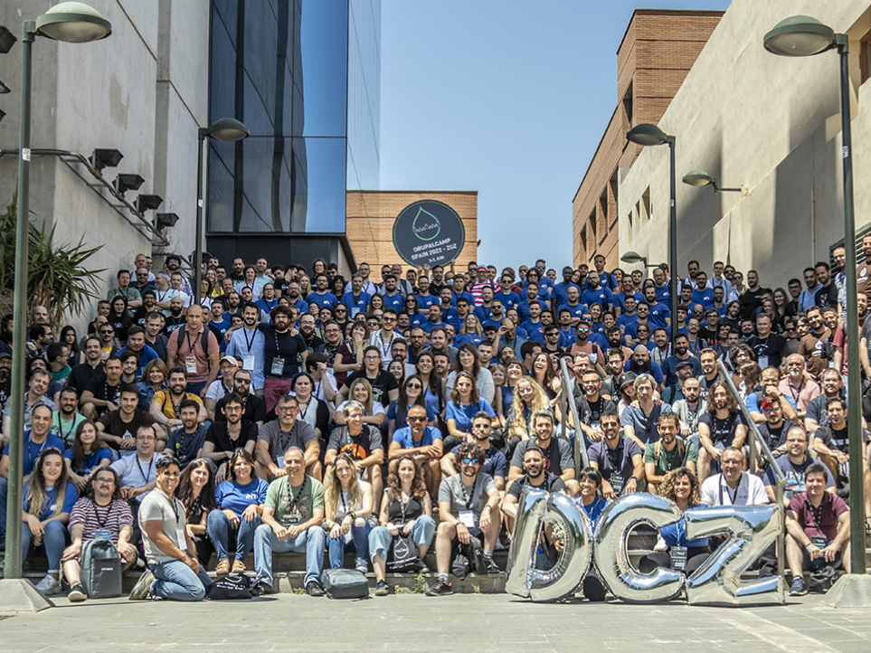 Image showing a group picture of all participants who attended the drupalcamp Spain 2022 in Zaragoza