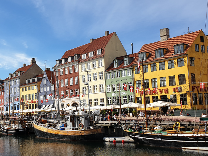 Image showing the street of Nyhavn in Copenhagen, Denmark