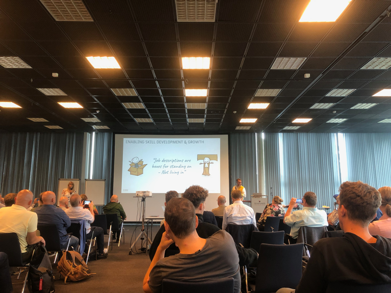 Image showing keynote with title: AGILE PEOPLE COACH – an alternative career for HR and managers in the future of work by Pia-Maria Thorén
