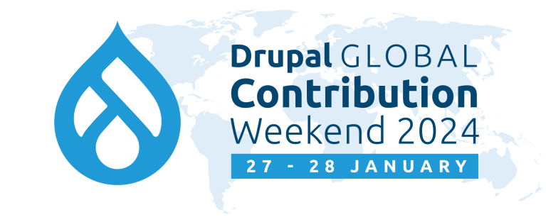 Offizielles Logo des Drupal Global Contribution Weekend 2024